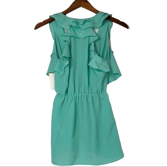 Campaigne Sleeveless Ruffle Blouse - Seafoam/Mint, Size XS, NWT - Picture 3 of 6